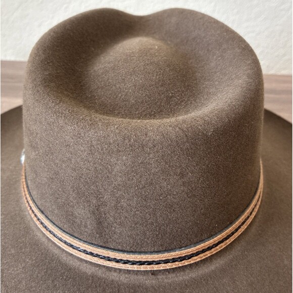 NWT Stetson The Rawlins, Size Large, KB Oak Brown, 100% Wool, USA, Cowboy Hat - Picture 5 of 16